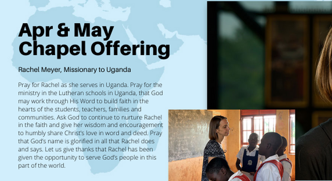 Apr May Chapel Offering