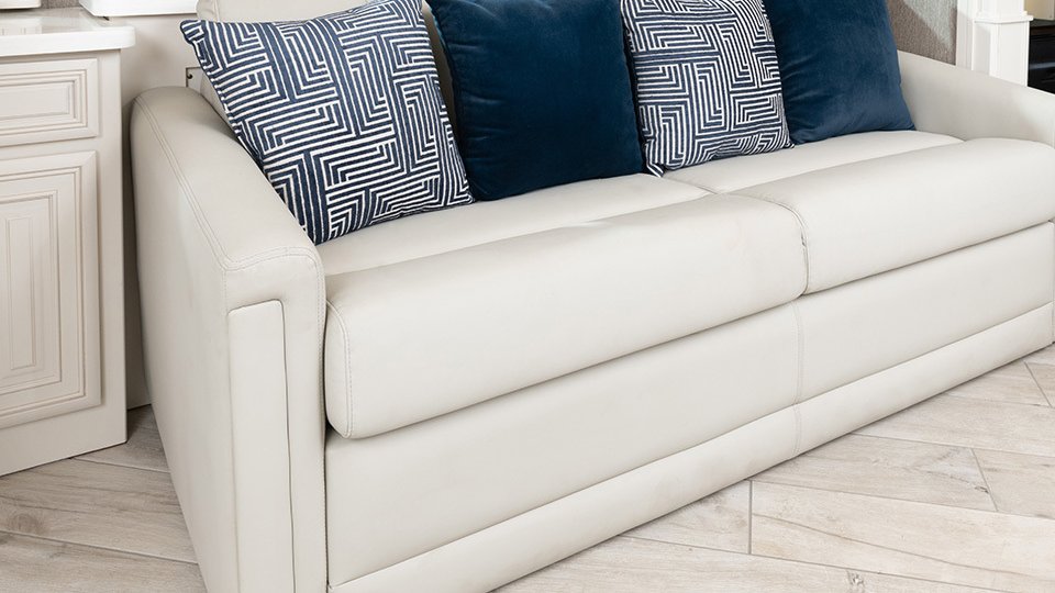 American Dream 45A shown in Club Navy interior decor and Edgecomb cabinetry