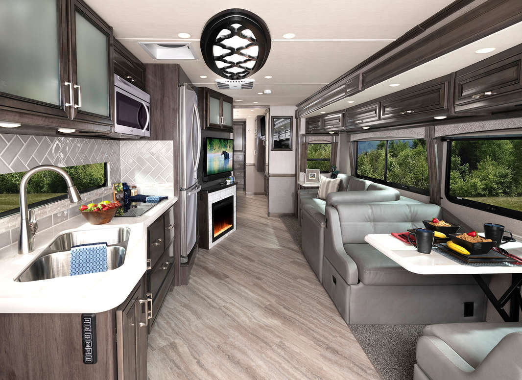 Southwind 35K Peppercorn décor with Greystone cabinetry