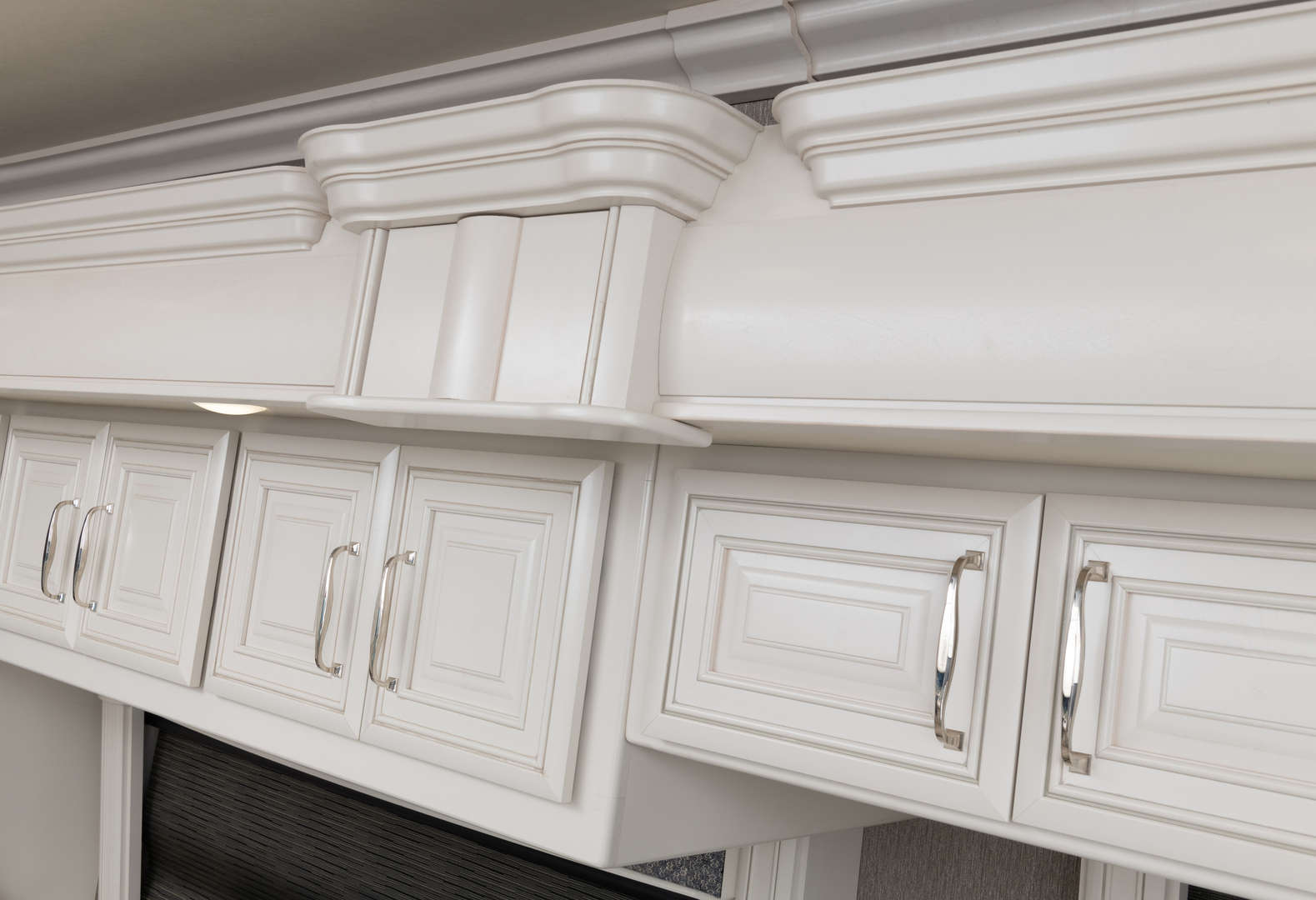American Dream 45A shown in Club Navy interior decor and Edgecomb cabinetry